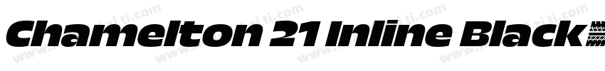 Chamelton 21 Inline Black字体转换